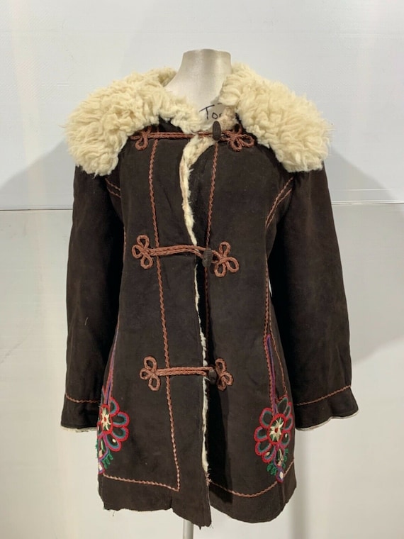 Shearling Long Coat Monogram