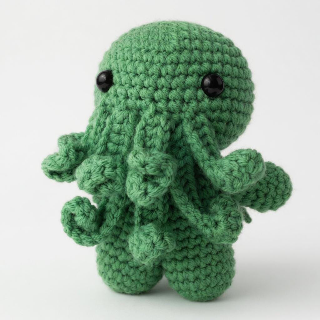 30 Cthulhu Crochet Patterns for Lovecraftian Amigurumi, Plushies, and Gifts 3 Cthulhu Amigurumi Monster Plush Toy Pattern