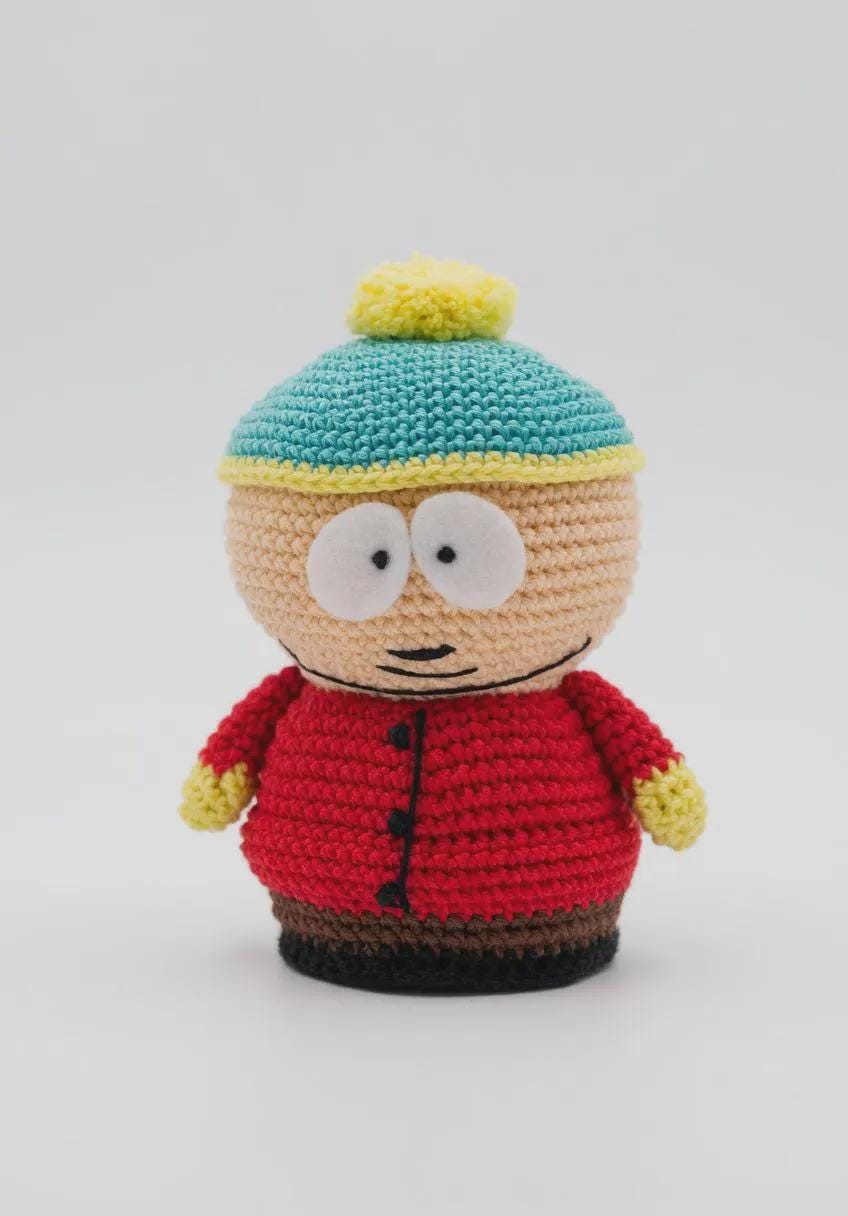 Crochet Pattern Eric Cartman,kyle,stan Marsh,kenny 4 in 1 South Park ...