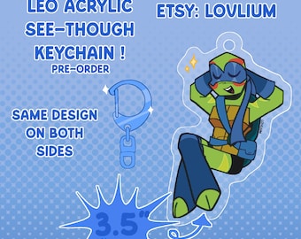 Donnie & Leo Acrylic Keychains | ROTTMNT