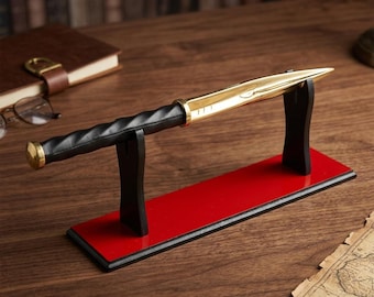 Archangel Blade Replica with Stand – Supernatural Inspired Full Size Gold Display Sword Collectible Gift