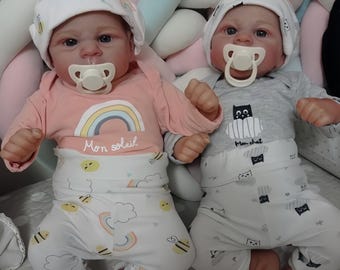 16-Zoll-realistische Rebornpuppe, weicher Stoffkörper, lebensechter Neugeborenen-Ausdruck, kuscheliger Spielgefährte