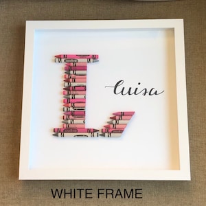 Personalized Framed Crayon Monogram image 2