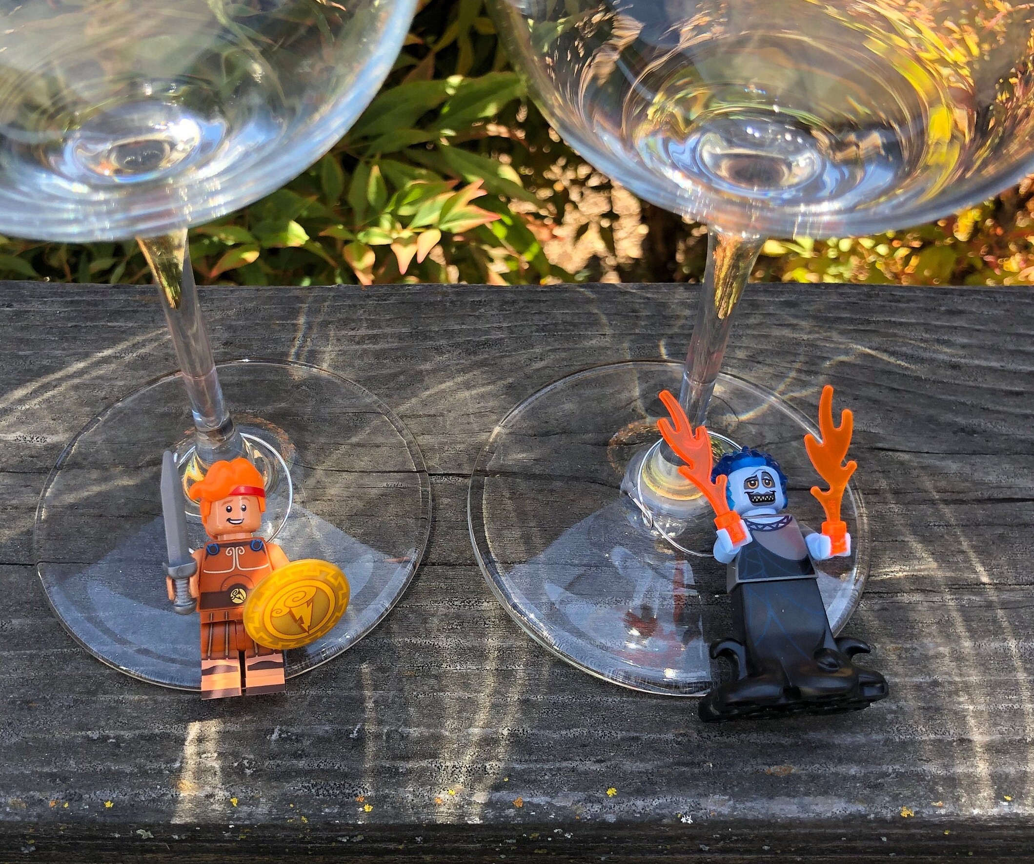 Hercules Hades Disney Lego Wine Glass Charms Set of 2 Etsy Australia