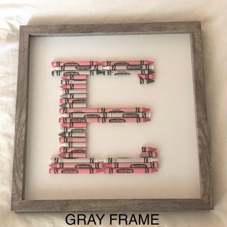 Personalized Framed Crayon Monogram image 4