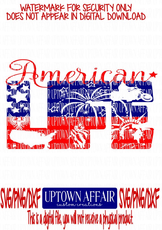 Download American Life Multi Layer SVG Cut File | Etsy