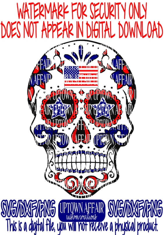 Download Patriotic Skull Multi Layer SVG DIgital Cut File | Etsy