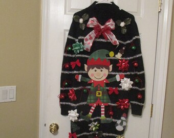 Ugly Christmas Sweater Dress - Etsy