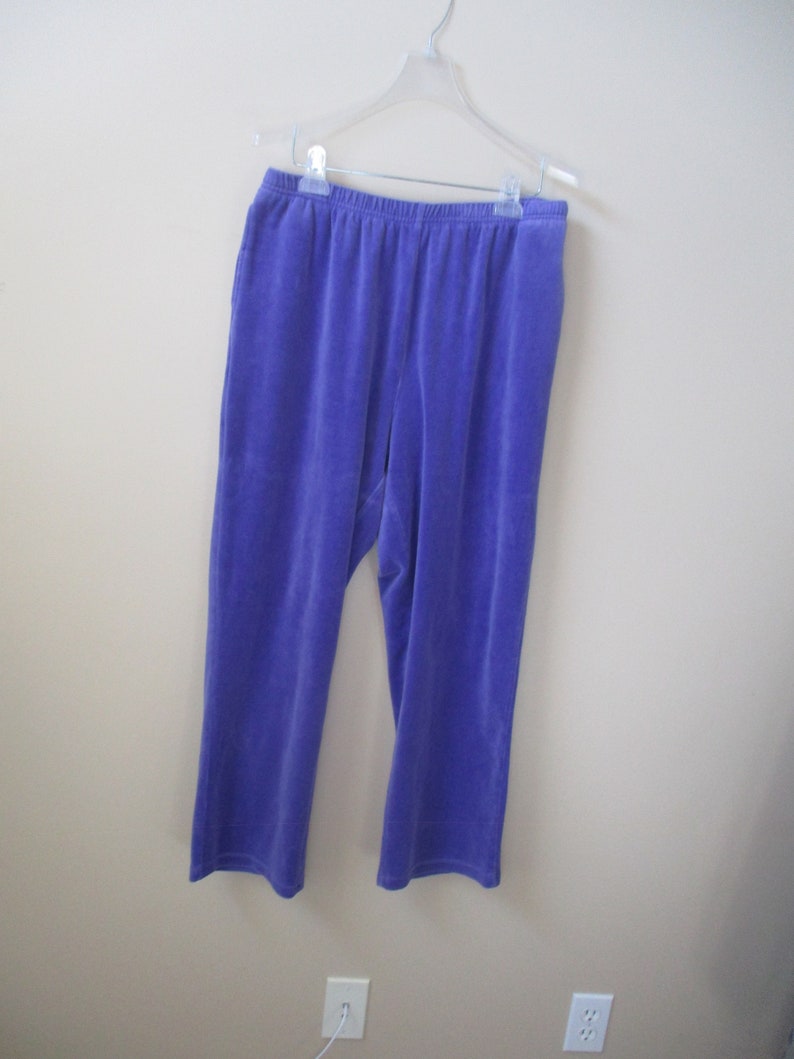 Womens PURPLE leisure suit jogging suit size XL vintage Brownstone Studios