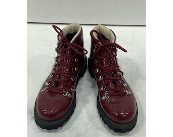 Dr Martens, Size UK4-5, Clemency Red Patent Heeled 8 Hole - Etsy