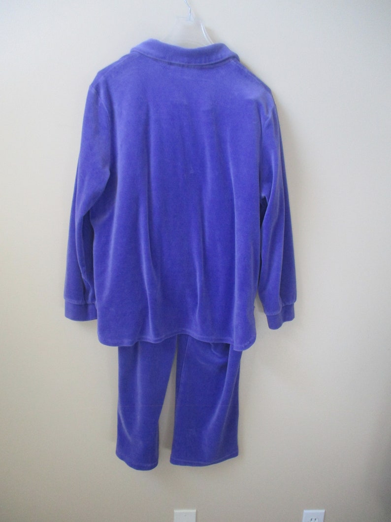 Womens PURPLE leisure suit jogging suit size XL vintage Brownstone Studios
