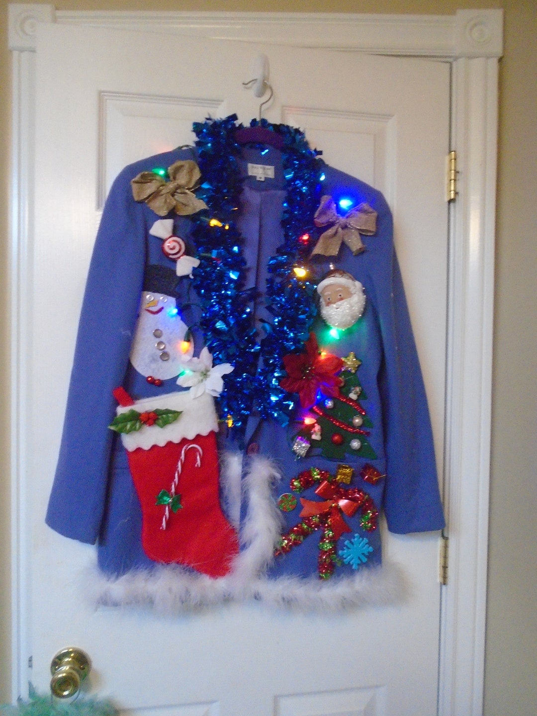 UGLY Christmas Sweater Party UGLY Tacky Christmas Jacket Size Etsy