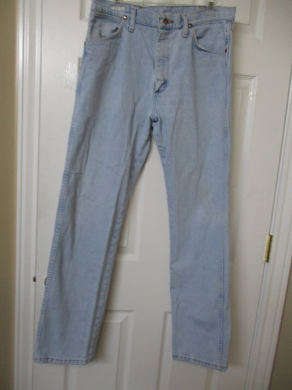 Vintage Wrangler Denim Jeans Size 33X31 Measured Tag Size | Etsy