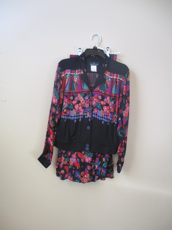 Carole Little Vintage Women's Top / pant / coulott