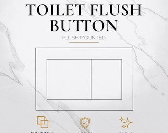 Pulsante di scarico WC nascosto H2 / Piastra di scarico incassata / Compatibile con Geberit, TECE, Viega, OLI, AlcaPlast, TOTO