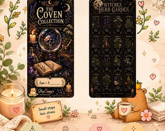 Witches Herb Garden Savings Challenge | A6 Printable Budget Binder (Digital Download)