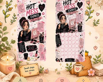 Hot Mess Express | Printable A6 | PDF download | Savings Challenge