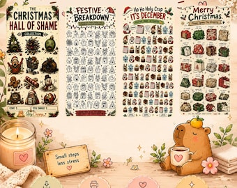 The Christmas Hall of Shame Collection – Part 2 | Printable A6 | PDF download | Savings Challenge