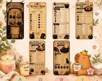 Sanderson Sisters' Spellbinding Feast | Printable A6 | PDF download | Savings Challenge