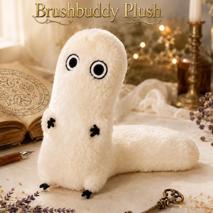 Brushbuddy Plush, Witch Hat Atelier Plushie, Anime Stuffed Animal, Cute Kawaii Magic Creature, Tongari Boushi Manga Gift, Soft Poseable Toy