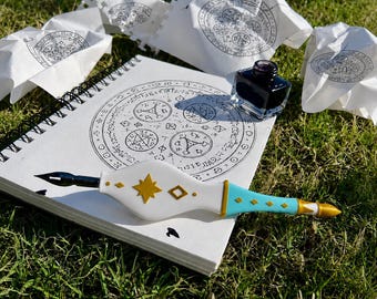 Coco Wand Witch Hat Atelier Cosplay Prop | Handmade Anime Magic Wand Dip Pen | Witch Hat Atelier Merch Gift for Manga Fans Tonokinoko