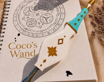 Coco Wand Witch Hat Atelier Cosplay Prop | Handmade Anime Magic Wand Dip Pen | Witch Hat Atelier Merch Gift for Manga Fans Tonokinoko