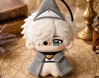 Qifrey Inspired Plush Doll - Witch Hat Atelier Fan Gift, Cute Soft Collectible Toy, Hat Atelier Gift, Qifrey Plush Anime Gift, Witch Atelier