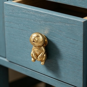 Solid Pure Copper Creative Cabinet Knobs | Handmade Artistic Door Handle Pulls | Unique Sculptural Drawer Pull Hardware
