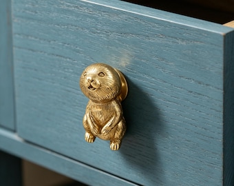 Solid Pure Copper Creative Cabinet Knobs | Handmade Artistic Door Handle Pulls | Unique Sculptural Drawer Pull Hardware