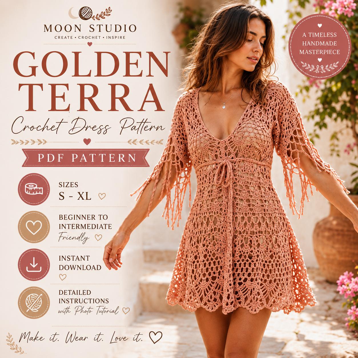 Not See Through Crochet Dress