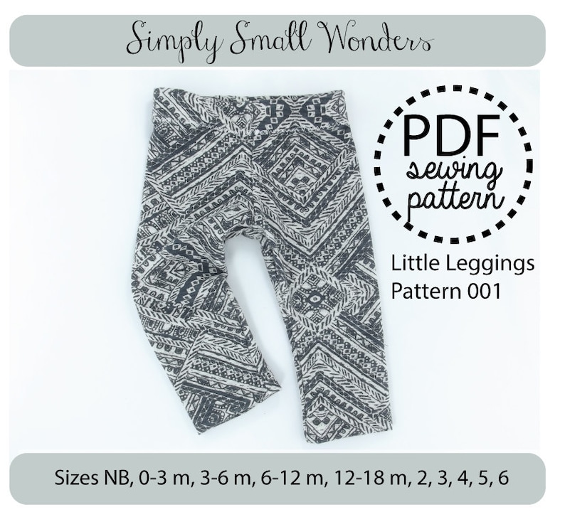 Girls Leggings Baby Leggings PDF Sewing Pattern Tutorial Etsy