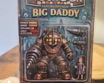 Bioshock "Big Daddy Figure Art" Original 6" X 4" Photo Print - Protector sleeve included