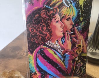 Ab Fab Neon Inksplash Pop Art Print (6" x 4") – Kolekcjonerska sztuka ścienna