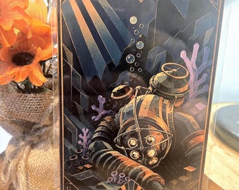 Bioshock "Art Deco Big Daddy" Original 6" X 4" Photo Print - Protector sleeve included