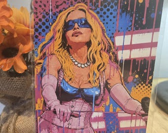 Stampa artistica di Madonna a Times Square, New York – 15 x 10 cm - Custodia per foto inclusa