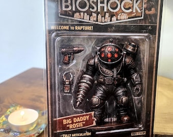 Stampa fotografica originale del concept della statuetta di Rosie da Bioshock, formato 6" x 4" - Custodia protettiva inclusa