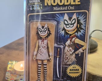 Gorillaz Noodle Masked Oni Action Figure Art with Katana Accessory (Concept not a toy)