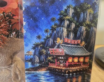 Diver Dave Game Sushi inspired Original 6" X 4" Photo Print - Protector sleeve included