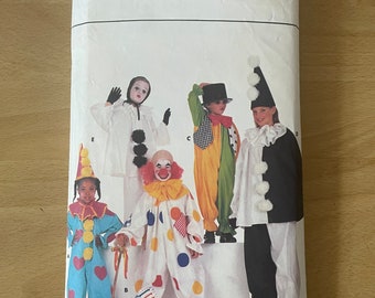 Butterick 4154 vintage 80s children’s clown costumes sewing pattern