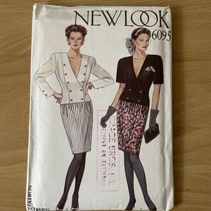 May include: A sewing pattern for a jacket and skirt. The pattern is from New Look and the pattern number is 6095.