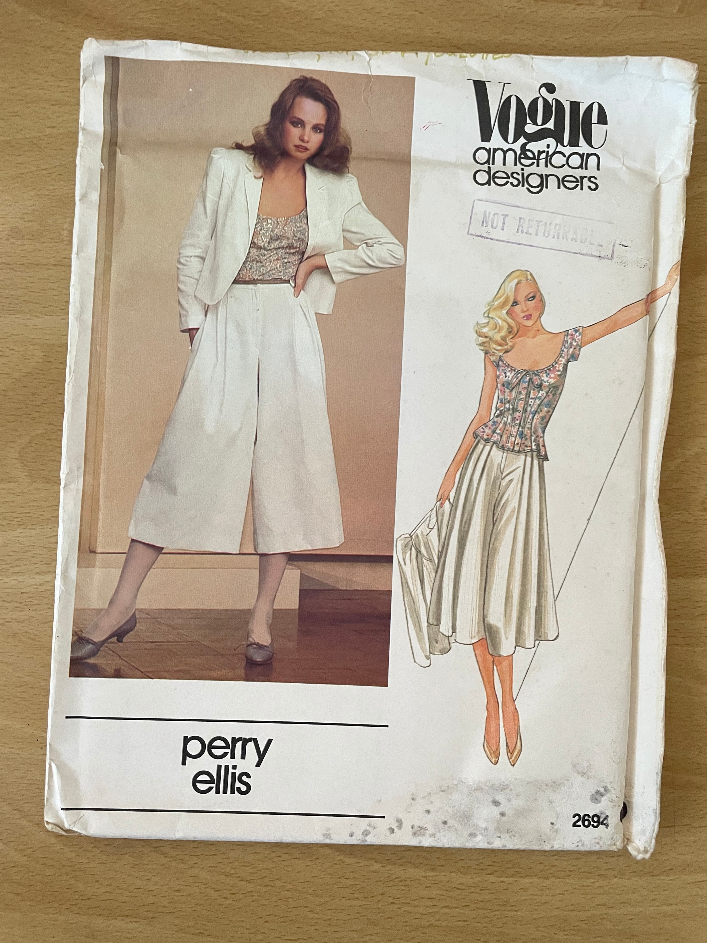 トップス vintage pleats design high neck cut sew s-l400.jpg