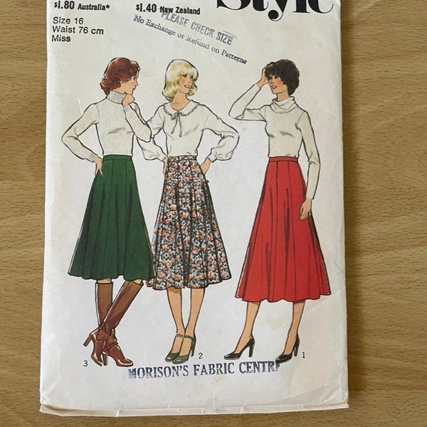 Flared Gored Skirt Etsy