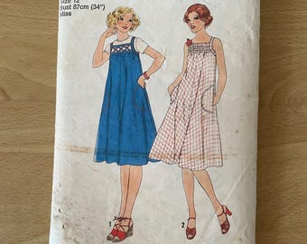 シンプリシティ 6353 ヴィンテージ 70 年代ビキニ、水着、スイム