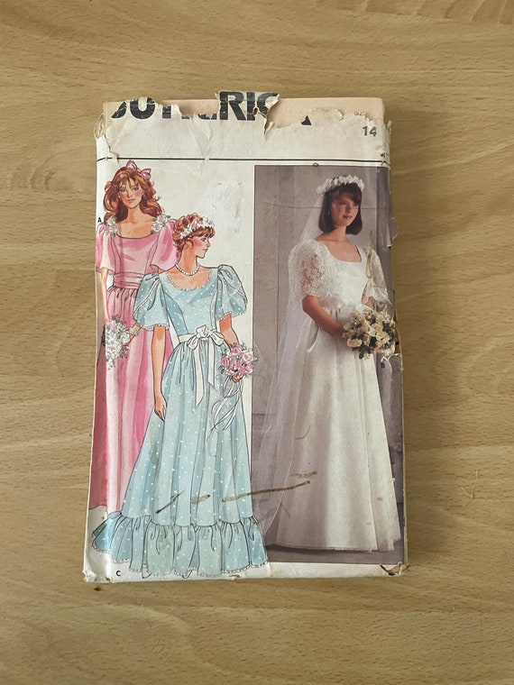 Vintage Vestidos De Novia De Los AÃ±os 80 Butterick 3063 Vestidos