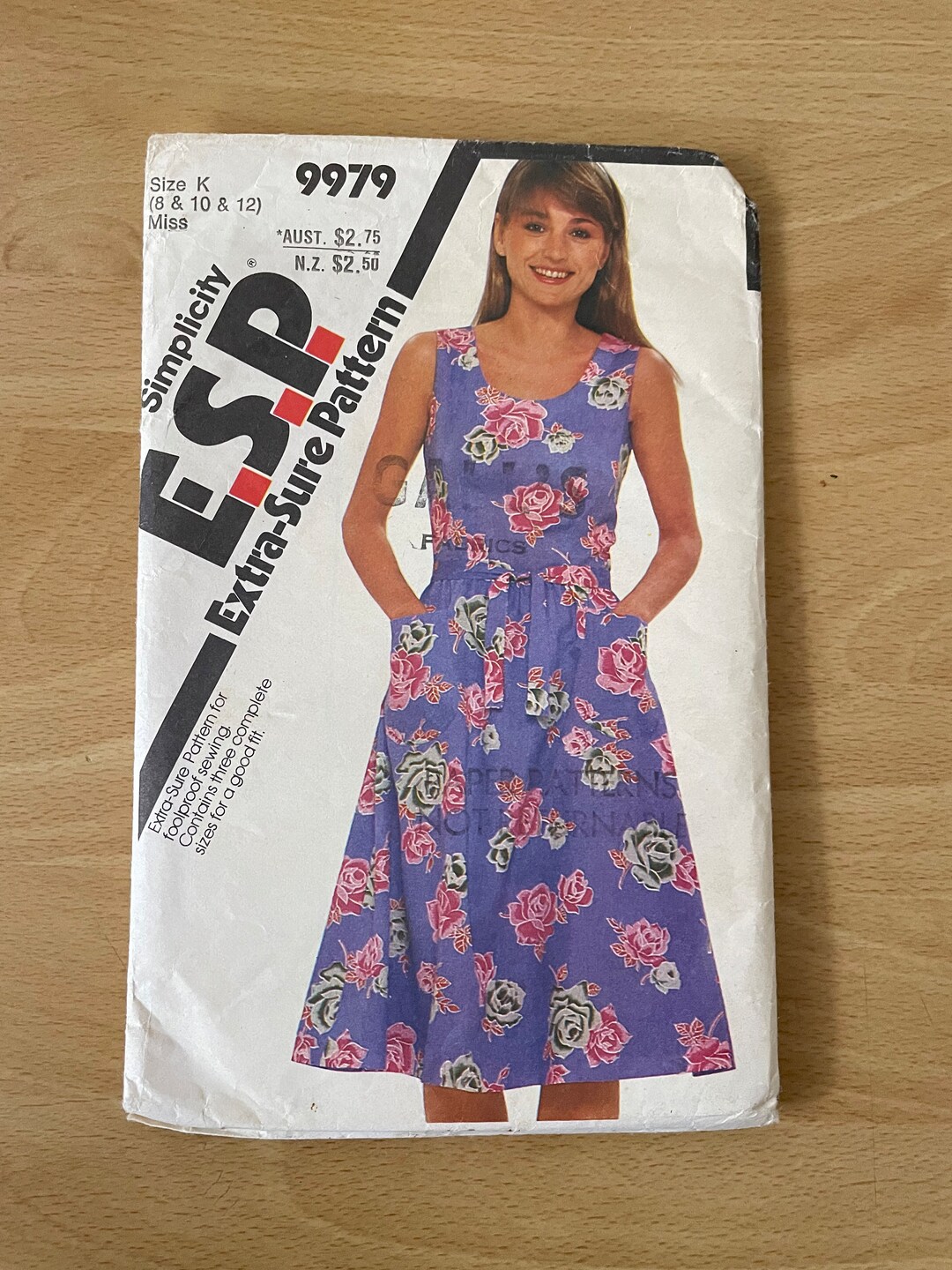 Simplicity 9979 Vintage 80s Fitted Sundress With Gathered Skirt and ...