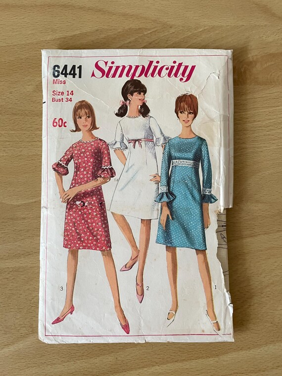 simplicity a line dress Vintage 1993 Simplicity 8409 Misses/Miss' Petite A-Line Dress Sewing  Pattern Size AA (Pt-MD) Uncut FF