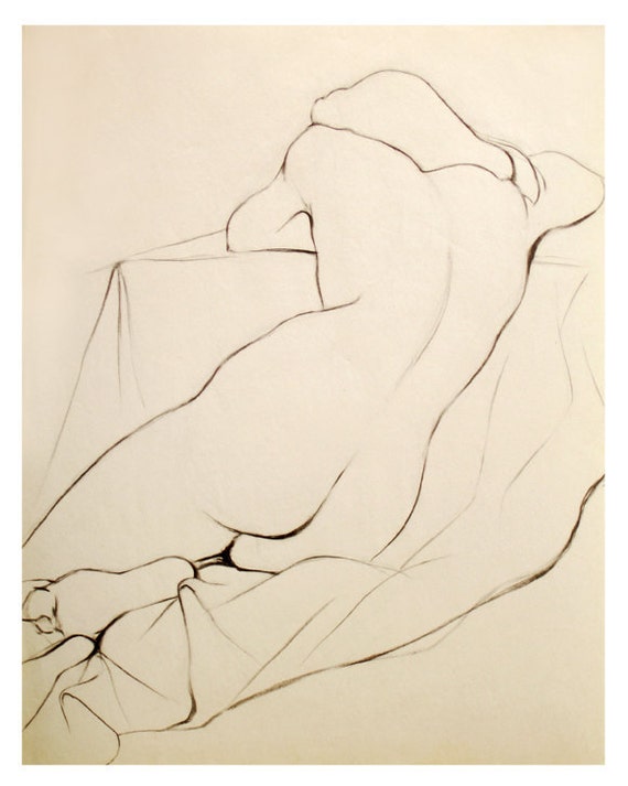 Nude asleep woman