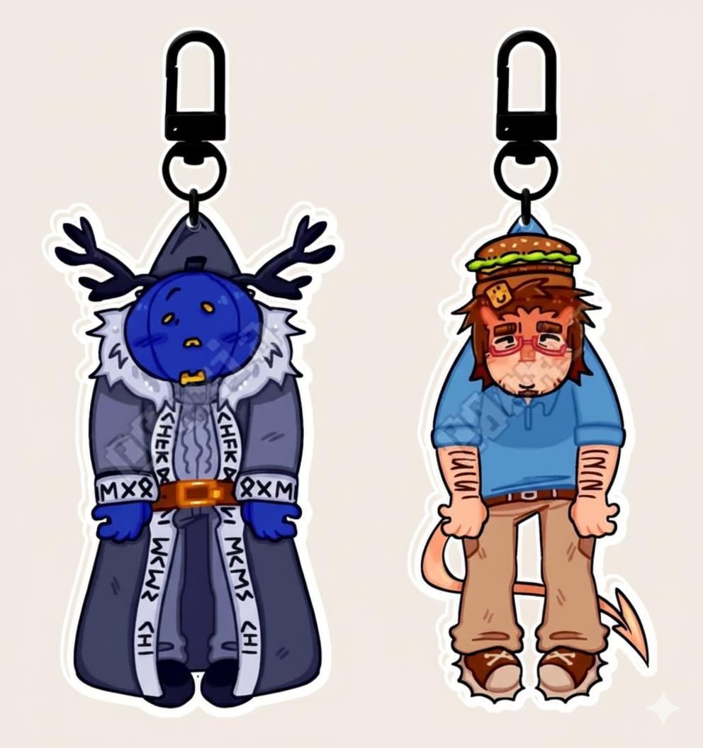 Dangle Chain Keychain Forsaken Dangle Keychains, Forsaken Character Keychain for Bags, Keys ...