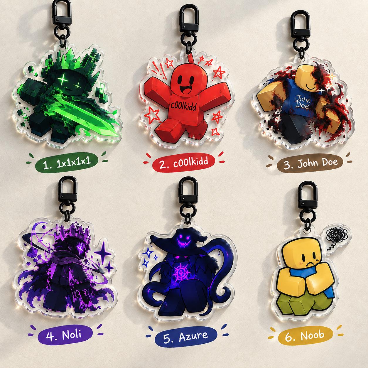 Roblox noob keychain - Etsy España