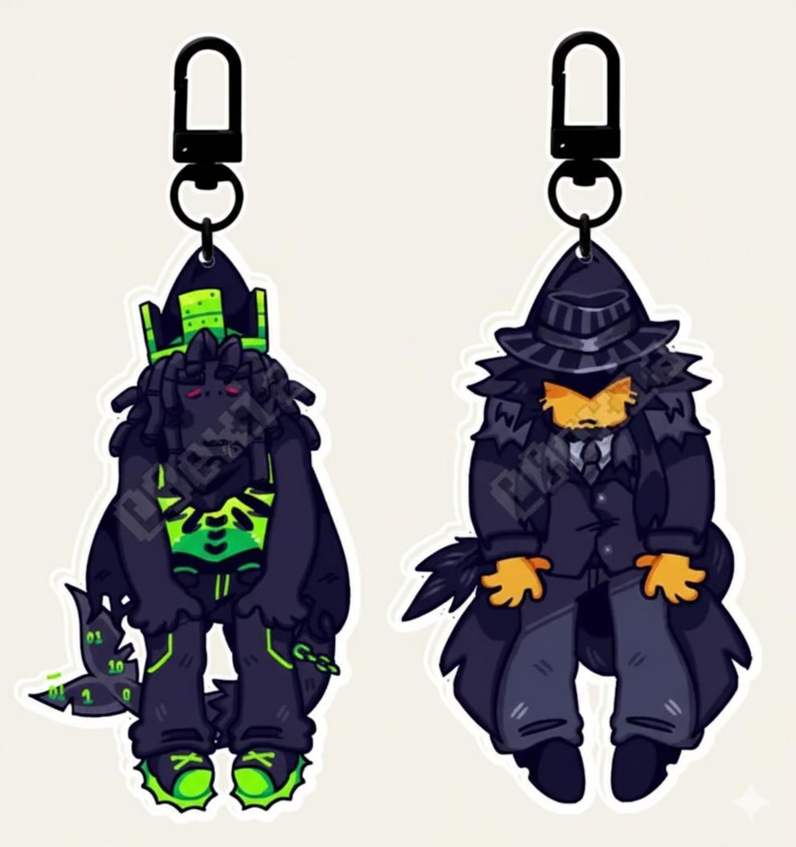 Dangle Chain Keychain Forsaken Dangle Keychains, Forsaken Character Keychain for Bags, Keys ...